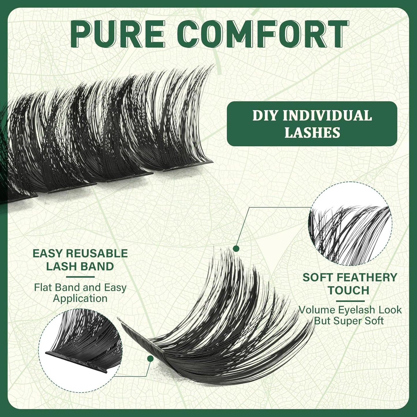 DIY Lash Extension Kit - 280 Soft Cluster Lashes, 100D Curl, Easy Application with Bond & Seal