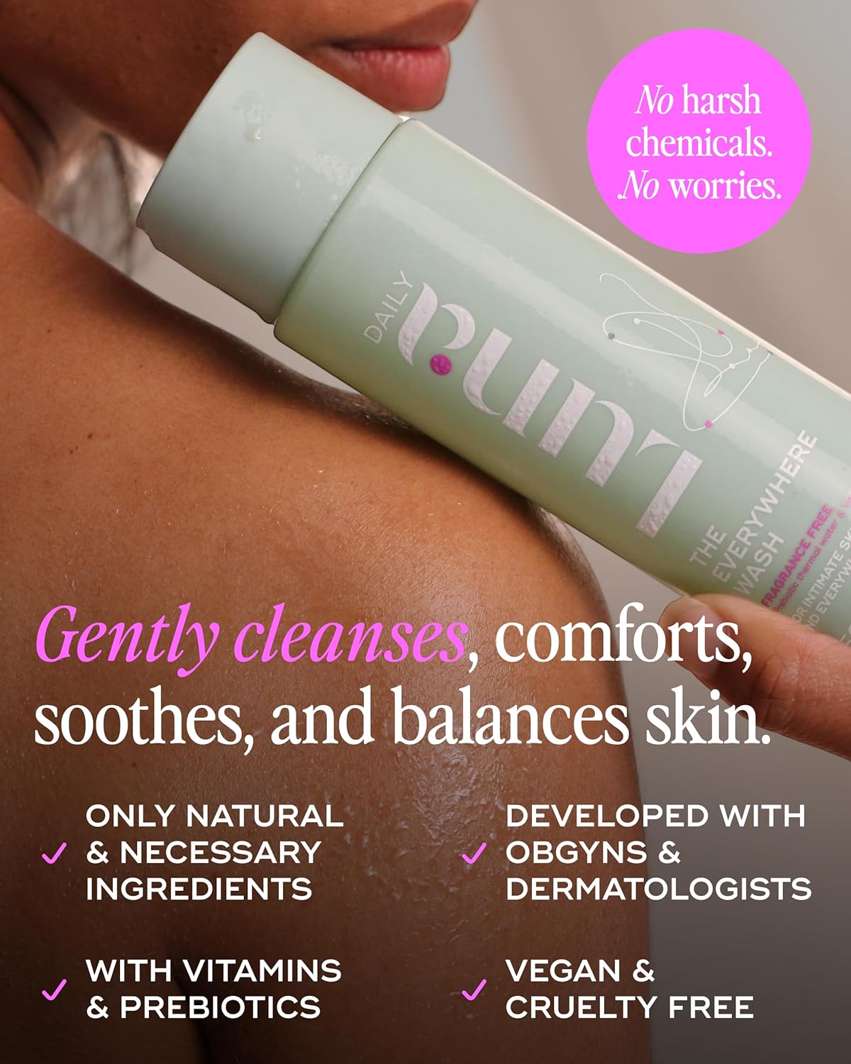 Fragrance-Free Feminine Wash - pH-Balanced Hydrating Cleanser for Sensitive Skin, 250ml