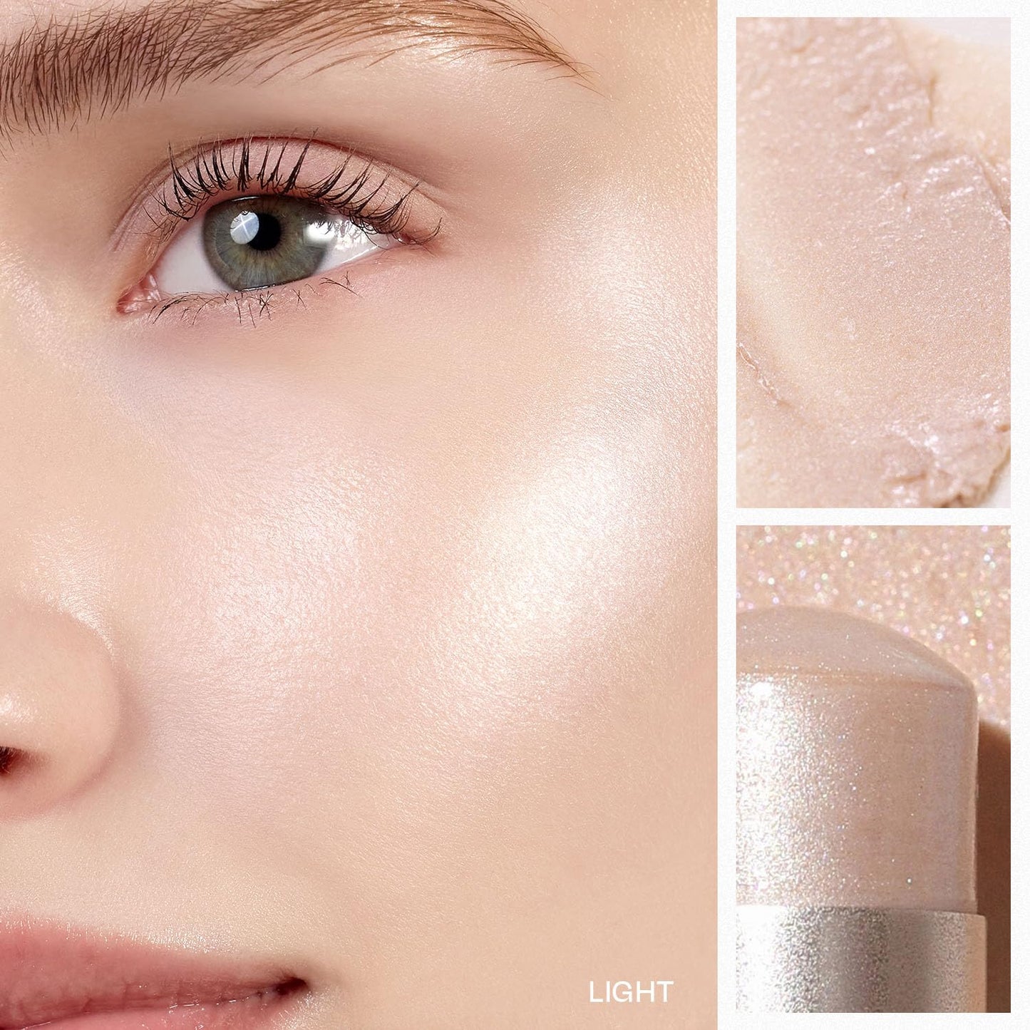 True Dimension Radiance Balm - Korean Highlighter & Cream Blush for Glowy Skin (10g, LIGHT)