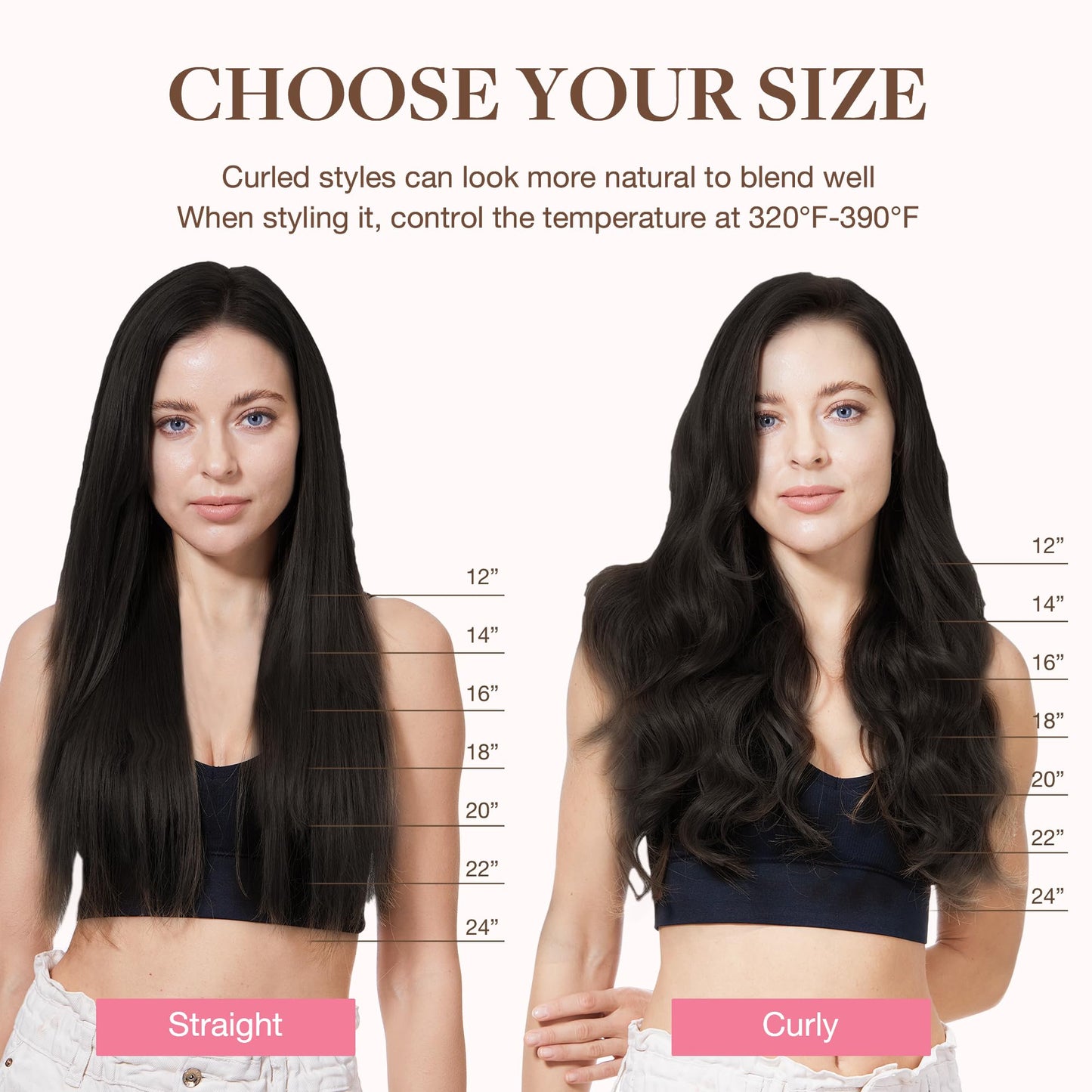 GOO GOO Clip in Hair Extensions Real Human Hair, Remy Human Hair Extensions Clip ins for Women, Natural Human Hair, 22inch 120g 7Pcs, 2 Dark Brown
