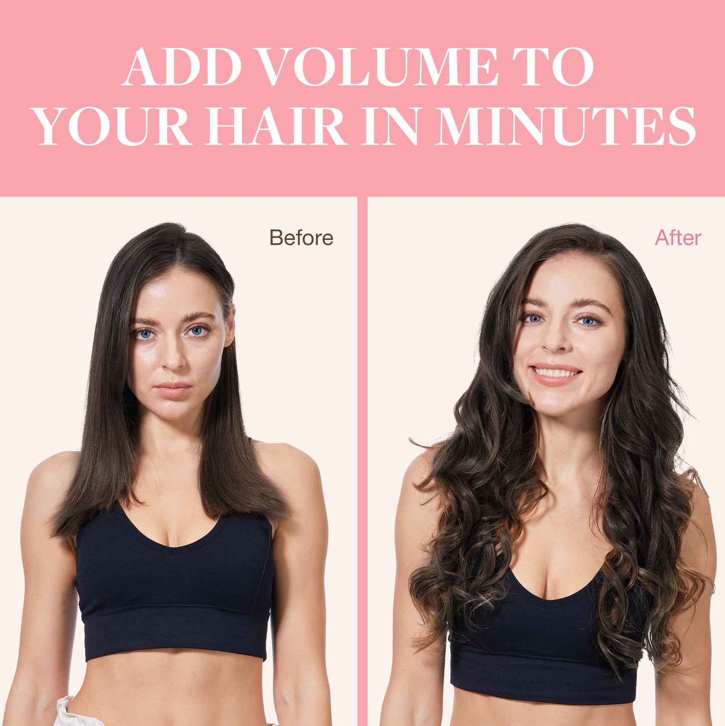 GOO GOO Clip in Hair Extensions Real Human Hair, Remy Human Hair Extensions Clip ins for Women, Natural Human Hair, 22inch 120g 7Pcs, 2 Dark Brown
