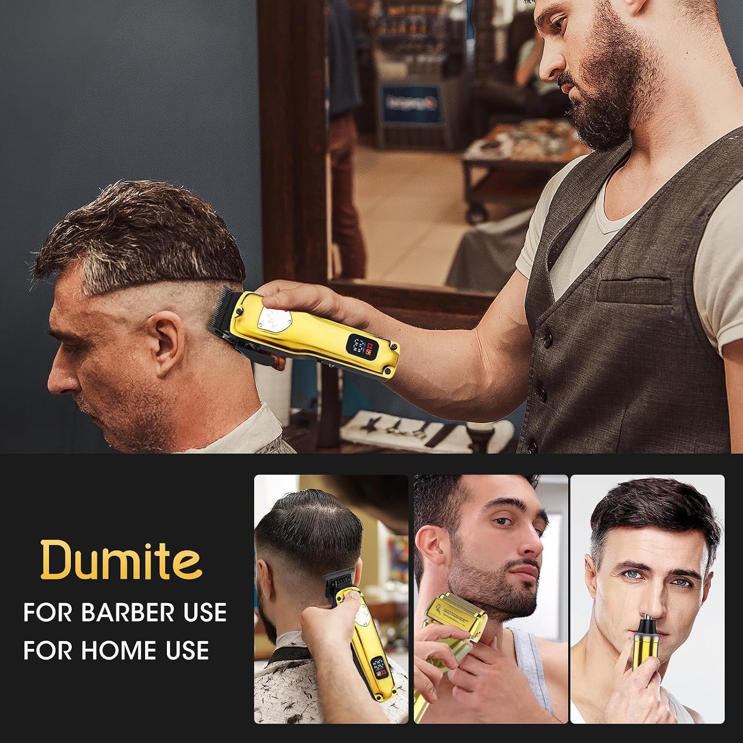 Powerful Foil Bald Shaver for Men - Cordless Electric Razor & Beard Trimmer with LED Display