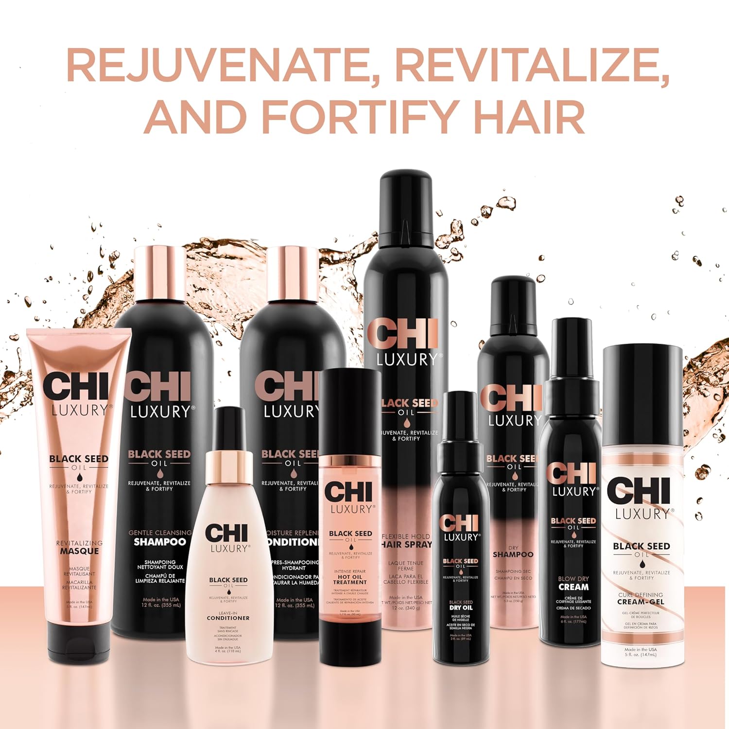 CHI Luxury Black Seed Oil Treatment - Intense Repair for Dry & Damaged Hair, 1.7 Oz