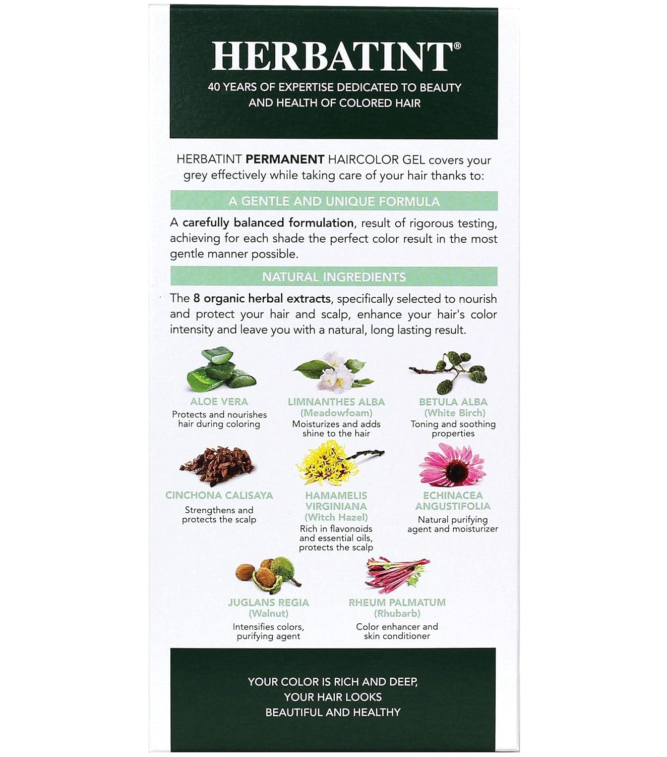 Herbatint 5N Light Chestnut Permanent Herbal Hair Color Gel - 135 mL
