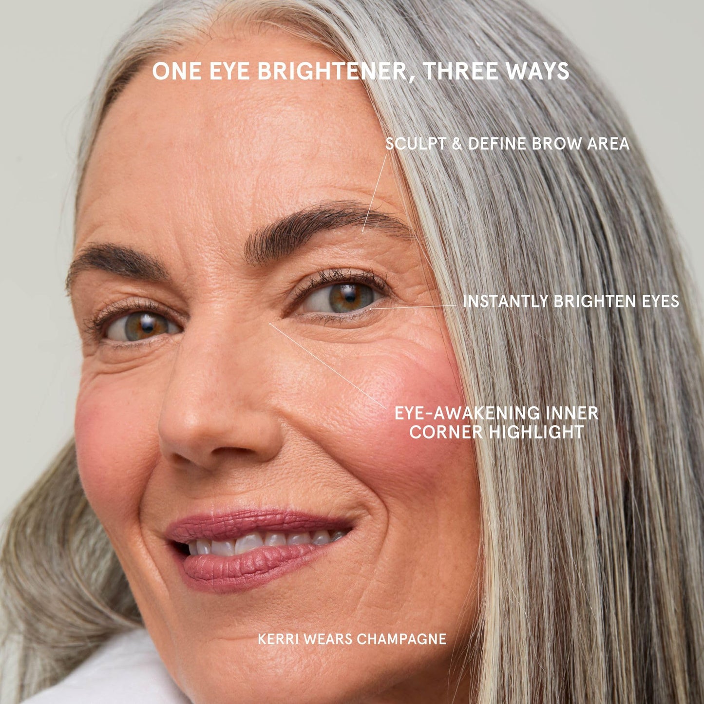 SOSHE Beauty - Waterline Eye Brightener | Smooth, Lightweight, Creamy Formula | Squalane, Rice Bran Wax, Vitamin E | Vegan, Clean, Cruelty-Free (Champagne, Beige Neutral)