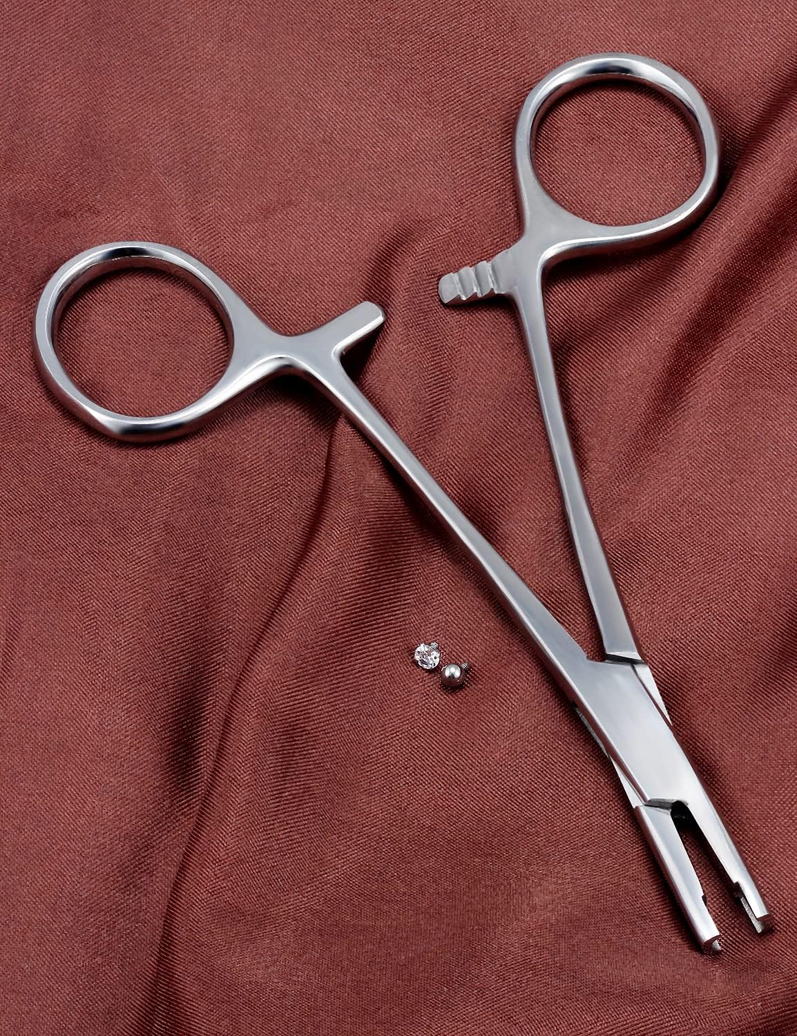 316L Surgical Steel Body Piercing Tools Kit - 9 Styles for Nose, Septum, Lip, Tongue & More