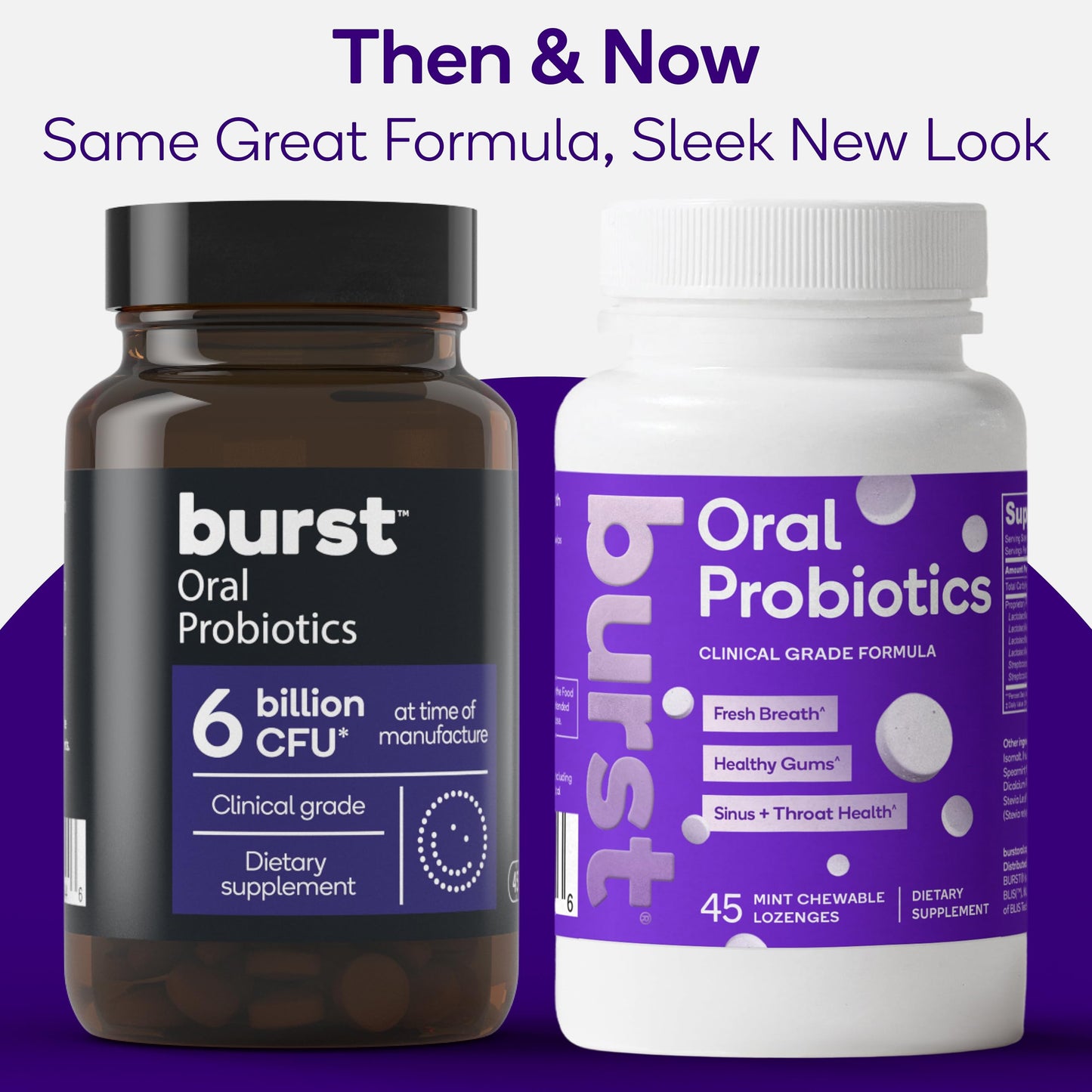 Burst Dental Probiotics (45 Count) | Healthy Oral Cavity, Bad Breath, Immune System & Sinus Support | Promotes Upper Respiratory Health and Beneficial Bacteria | Blis K12 & M18 | Packaging May Vary