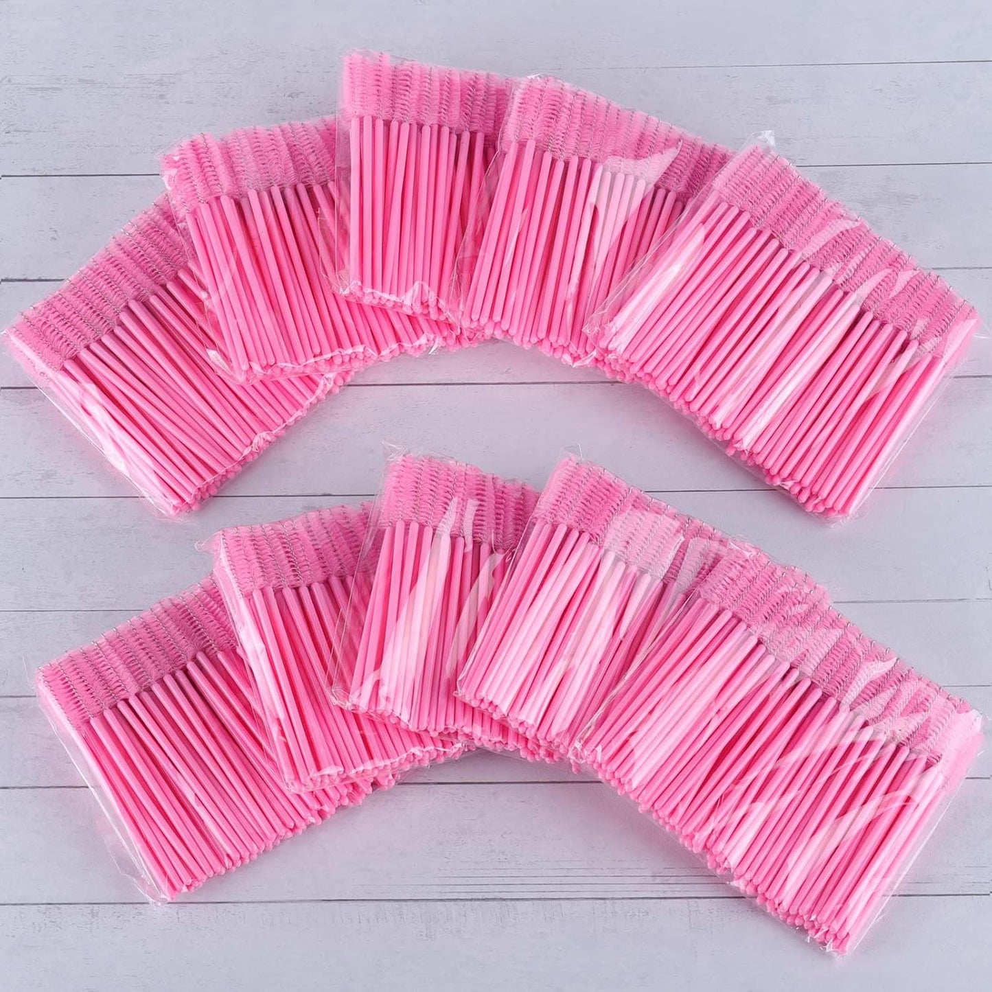 Disposable Mascara Wands - 1000 Colorful Eyelash Brushes & Spoolies for Extensions