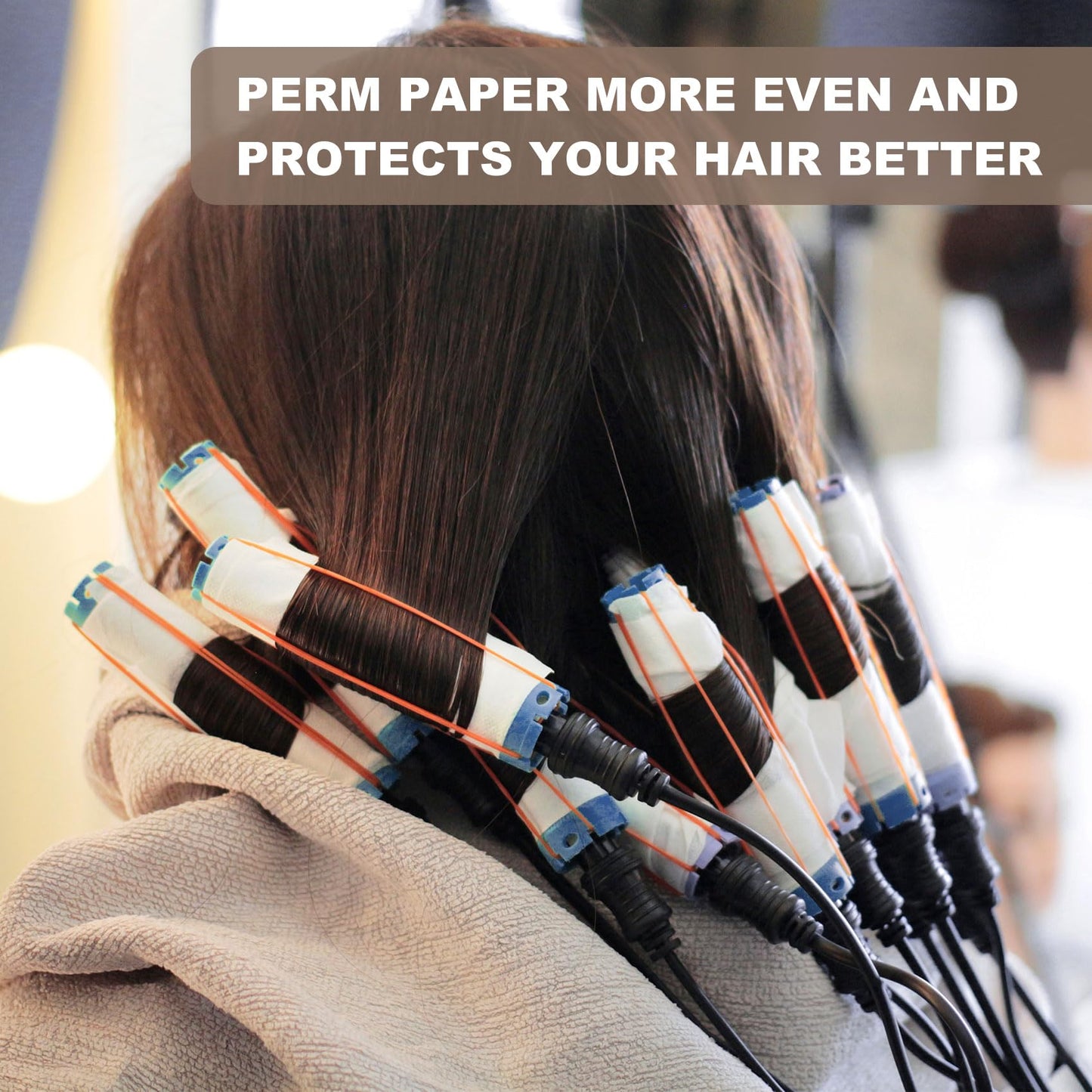 Mxxipp 140pcs Perm Papers for Hair, Thin End Papers for Hair Perm, High-Temperature Resistant Perm End Paper for Professional Hair Salon Home Use- White