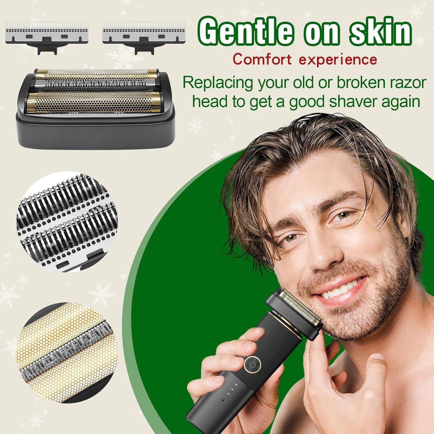 Replacement Foil & Inner Cutters for Andis 17300 reSURGE Electric Shaver - 1 Pack