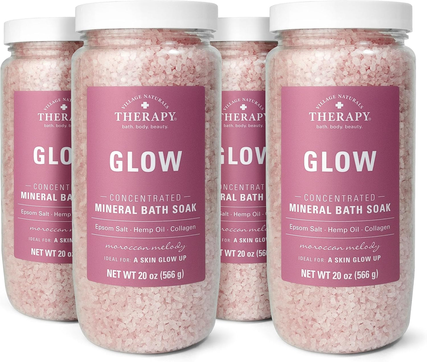 Village Naturals Moroccan Melody Mineral Bath Soak - 2 oz, 12-Pack for Relaxation