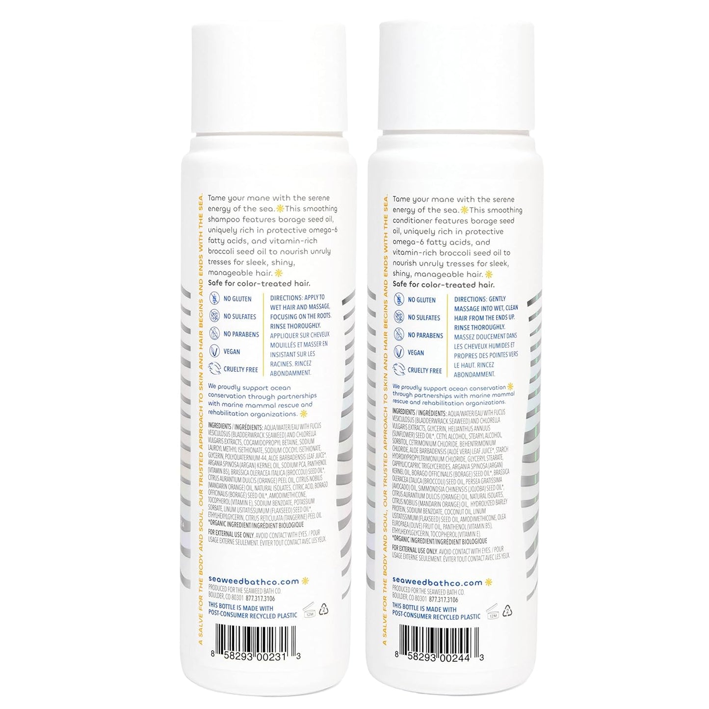 Gentle Shampoo & Conditioner Set - Unscented Hair Care with Hyaluronic Acid & Argan Oil for Sensitive Scalps - 12 oz (Pack of 2)