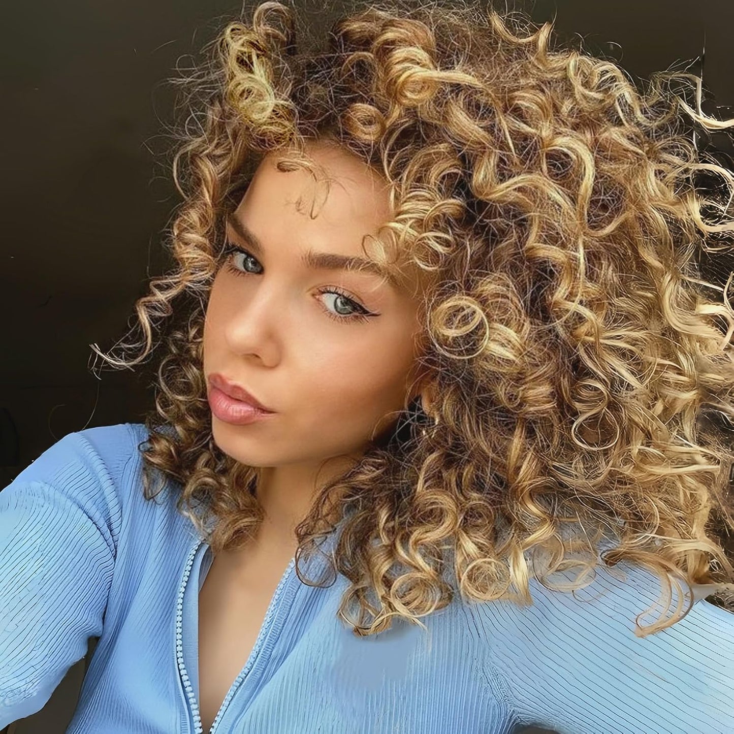 GoGo Curl Crochet Hair 10 Inch - 8 Packs Ombre Brown Water Wave Extensions for Black Women