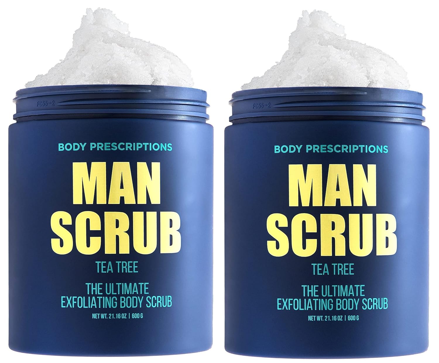 Men’s Charcoal Exfoliating Body Scrub – 21oz Cleansing Wash for All Skin Types