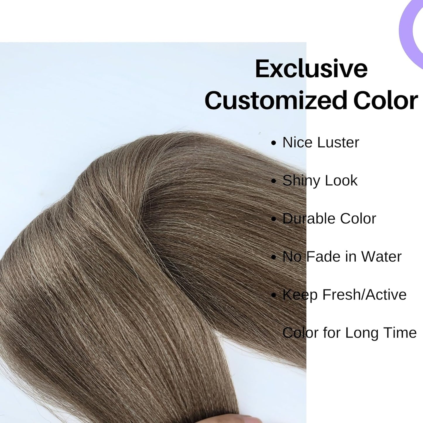 Ash Brown Pre-Stretched Knotless Braiding Hair Extensions - 6 Packs Synthetic Box Braids