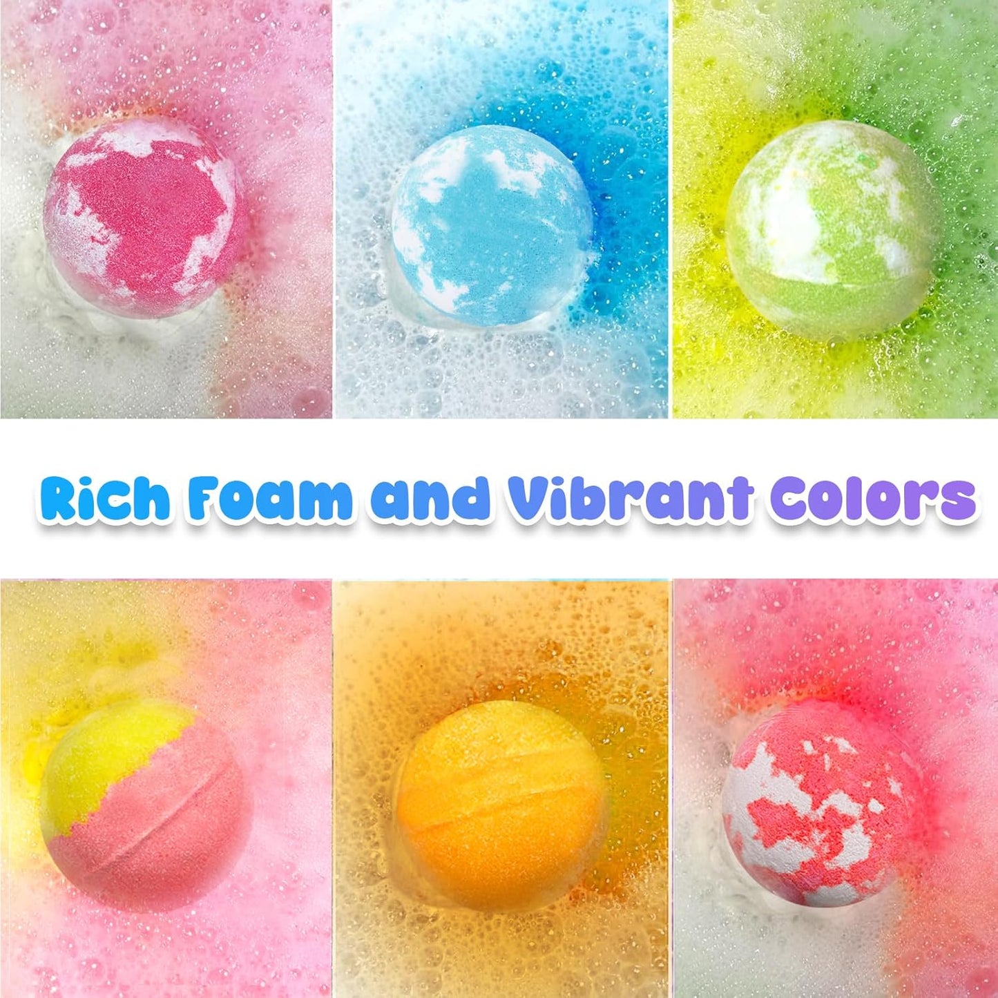 Unicorn Bath Bombs for Kids with Surprise Toys - Handmade Bubble Fizzies Gifts for Girls Ages 3-8