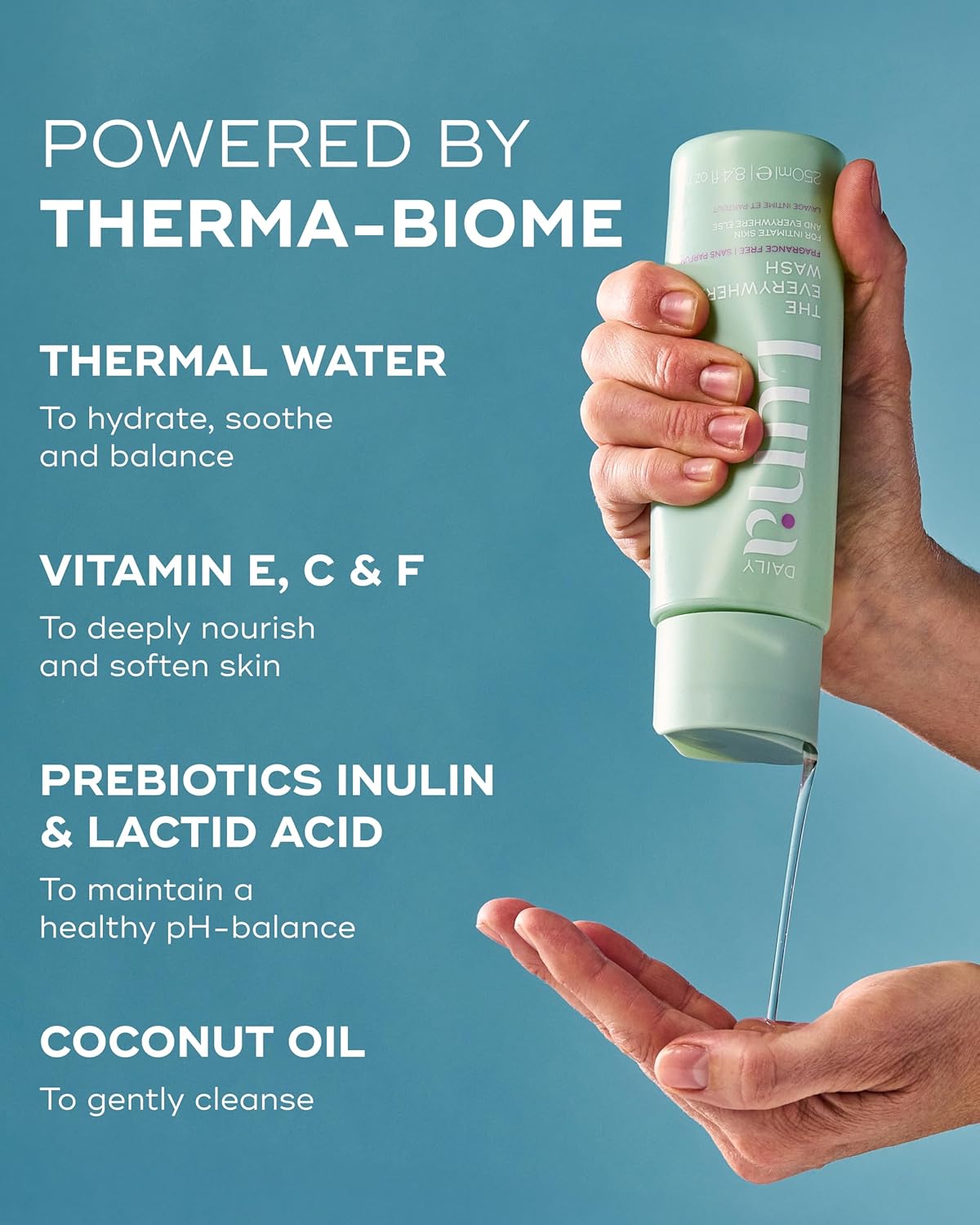 Fragrance-Free Feminine Wash - pH-Balanced Hydrating Cleanser for Sensitive Skin, 250ml