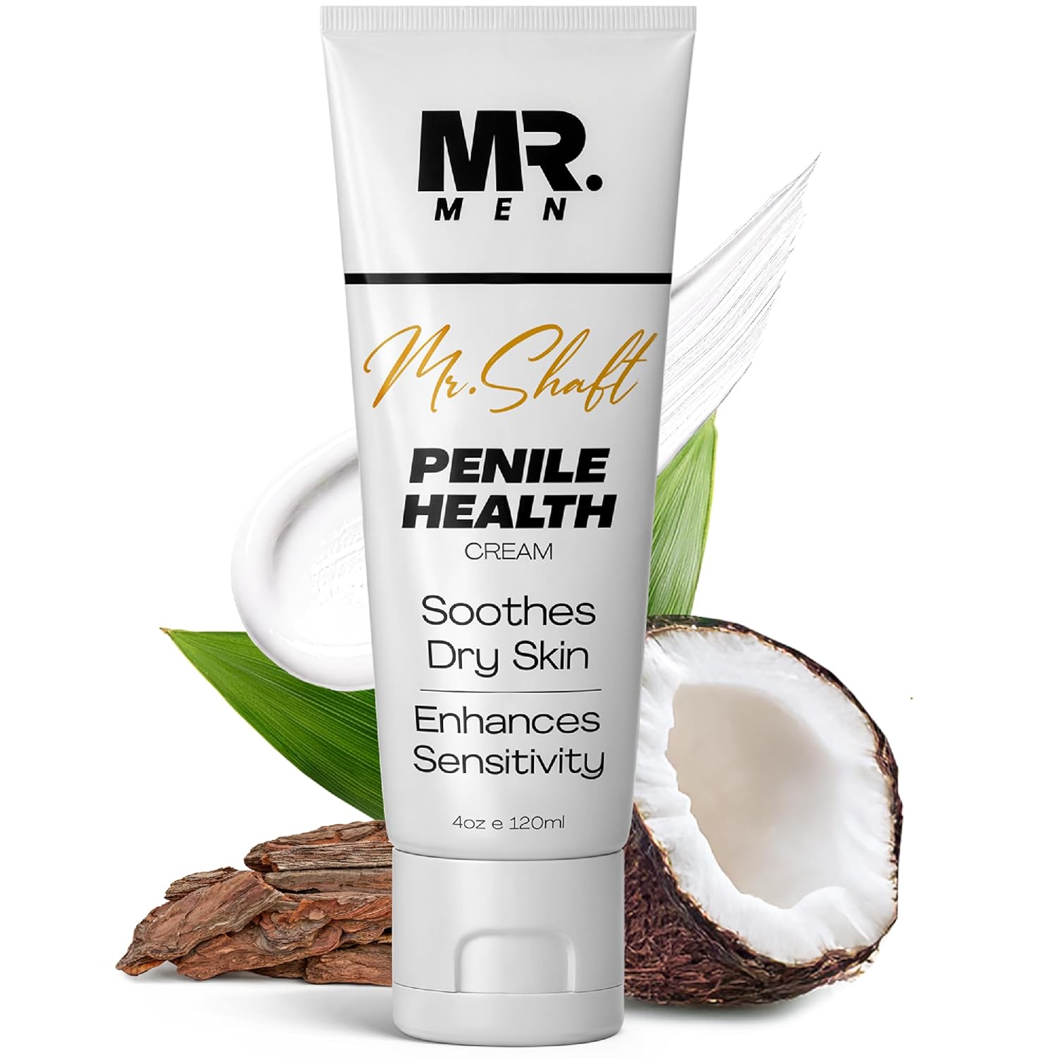 Hydrating Penile Cream for Sensitive Skin – Moisturizer for Men’s Intimate Care – Foreskin Restoration – Fragrance-Free – 4oz