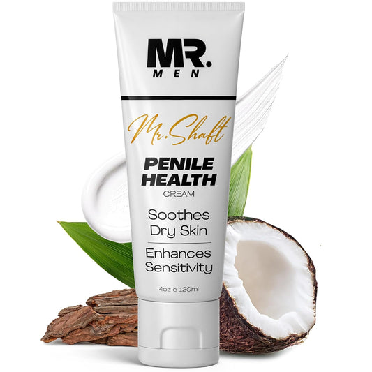 Hydrating Penile Cream for Sensitive Skin – Moisturizer for Men’s Intimate Care – Foreskin Restoration – Fragrance-Free – 4oz