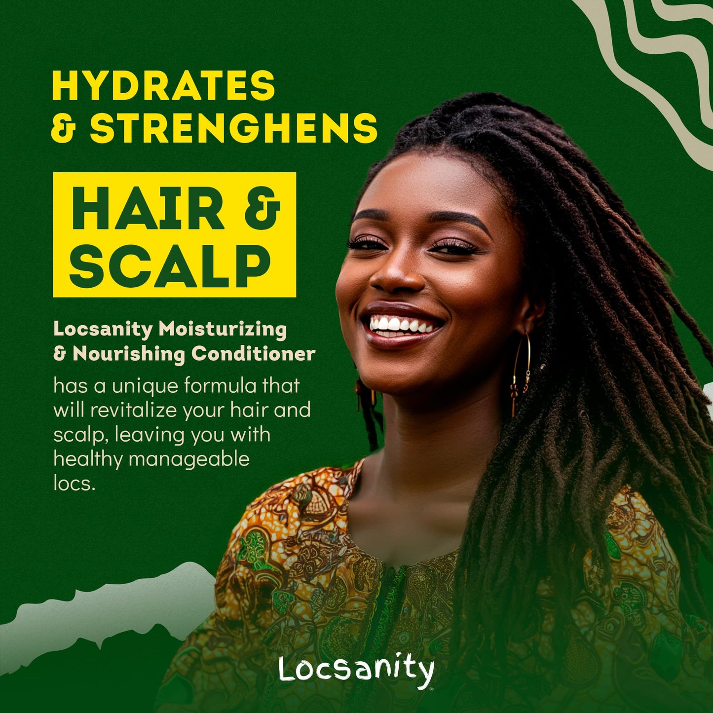 Locsanity Rosewater Peppermint 2-in-1 Shampoo and Conditioner for All Types of Dreadlocks and Hairstyles – Moisturizing, Nourishing, and Hydrating Shampoo and Conditioner (12 fl oz)
