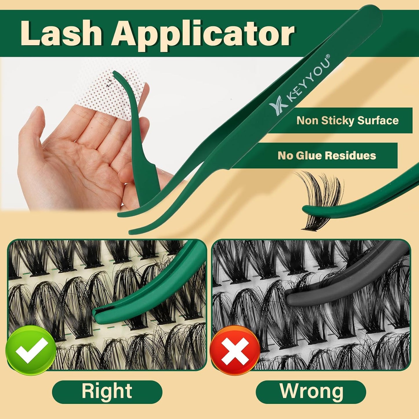 DIY Lash Extension Kit - 280 Soft Cluster Lashes, 100D Curl, Easy Application with Bond & Seal