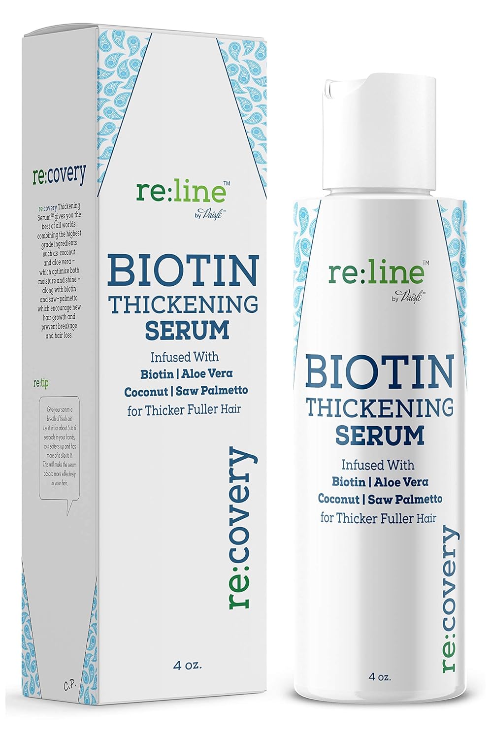 Hair Growth Serum with Biotin - Natural Thickener for Men & Women, 4 oz