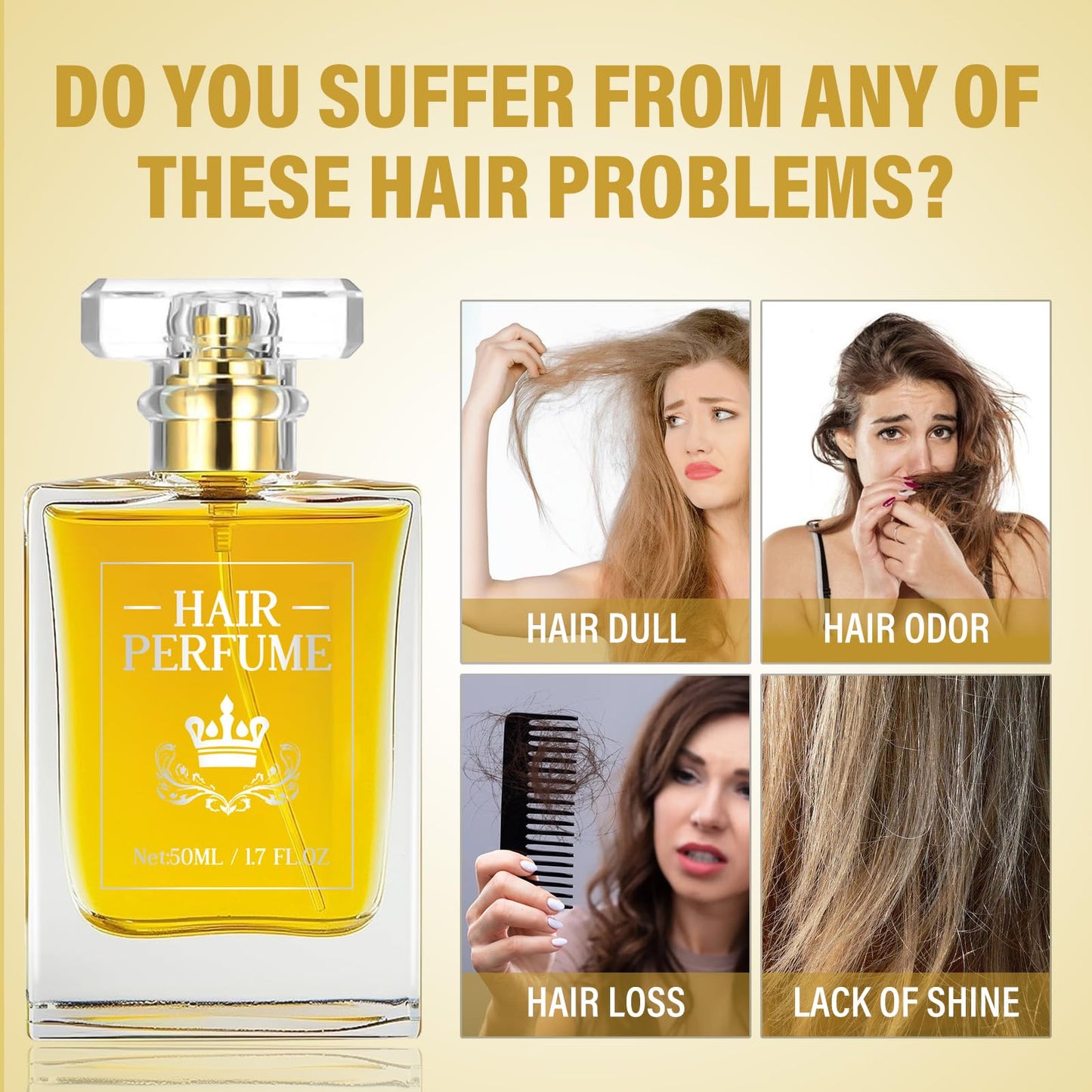 Feugole Hair Perfume,Pheromones Perfumes for Women – Pheromone-Infused Mist for Women, Nourishes Dry & Damaged Hair, Long-Lasting Attractive Scent-50ml