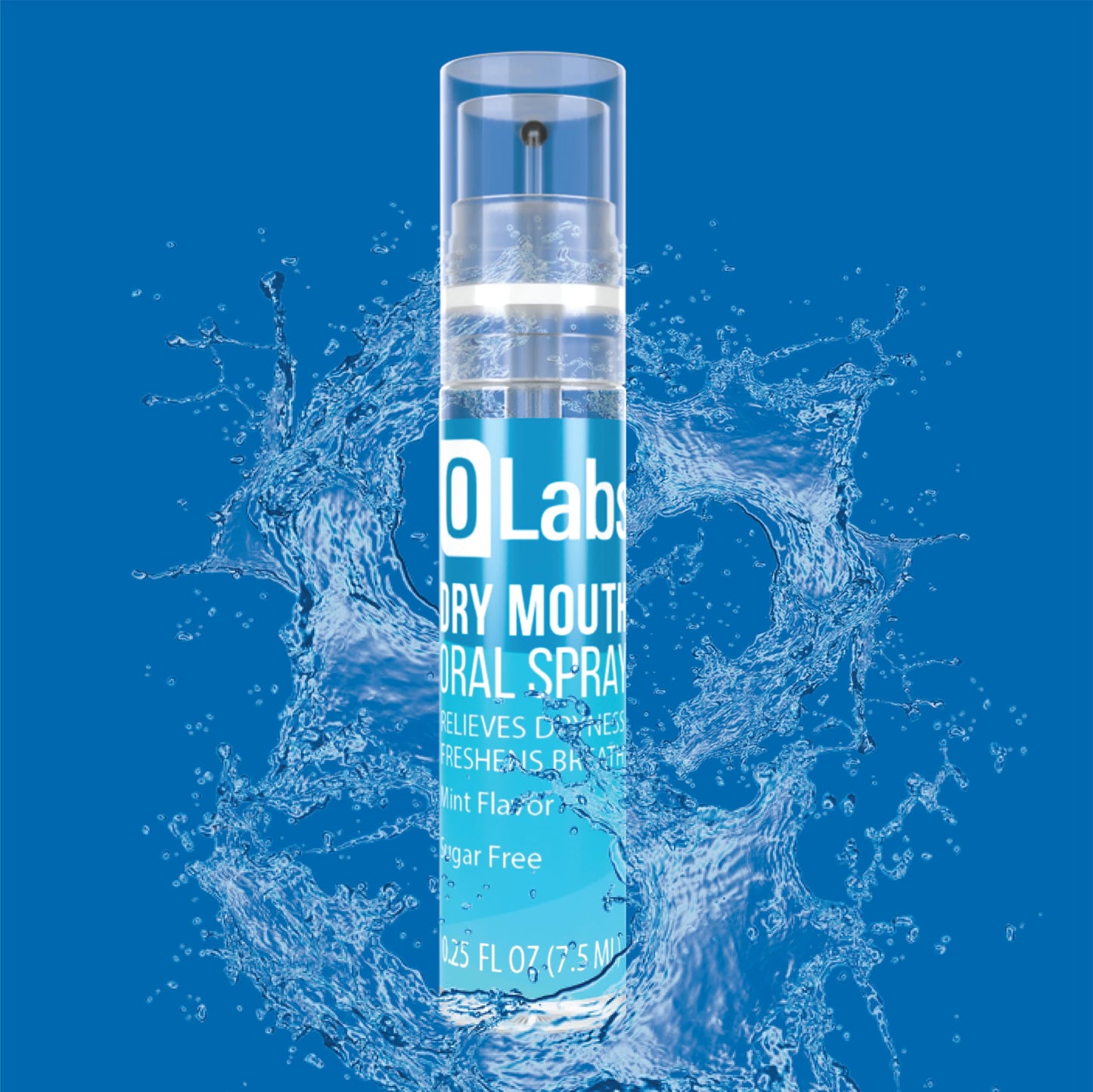 Olabs Dry Mouth Spray - Sugar Free, Alcohol Free, Mint Breath Spray with Xylitol, 2 Pack - 4 (0.25 oz) Travel Size Sprays Total