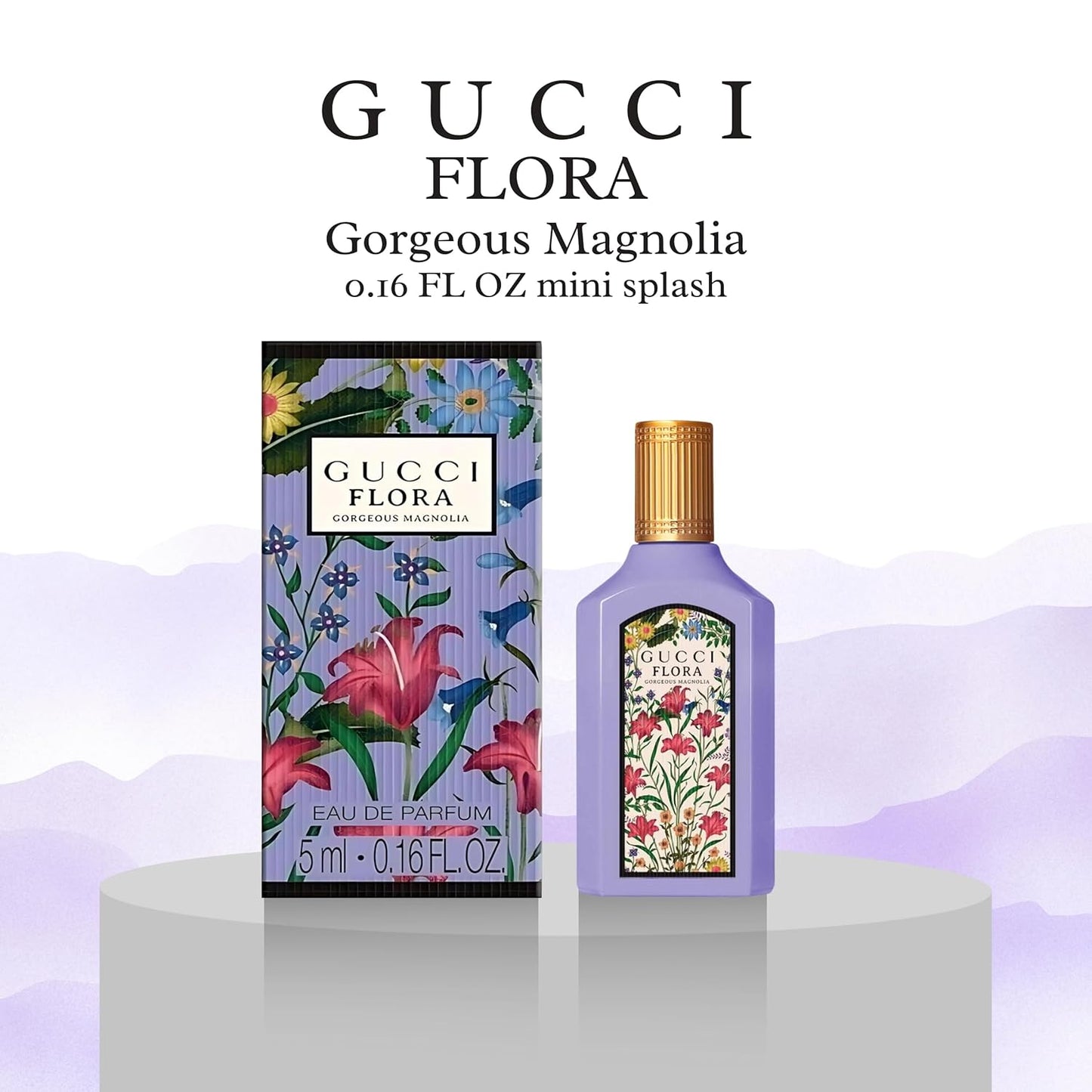 Gucci Flora Gorgeous Magnolia Mini Perfume for Women - 0.16 Fl Oz EDP
