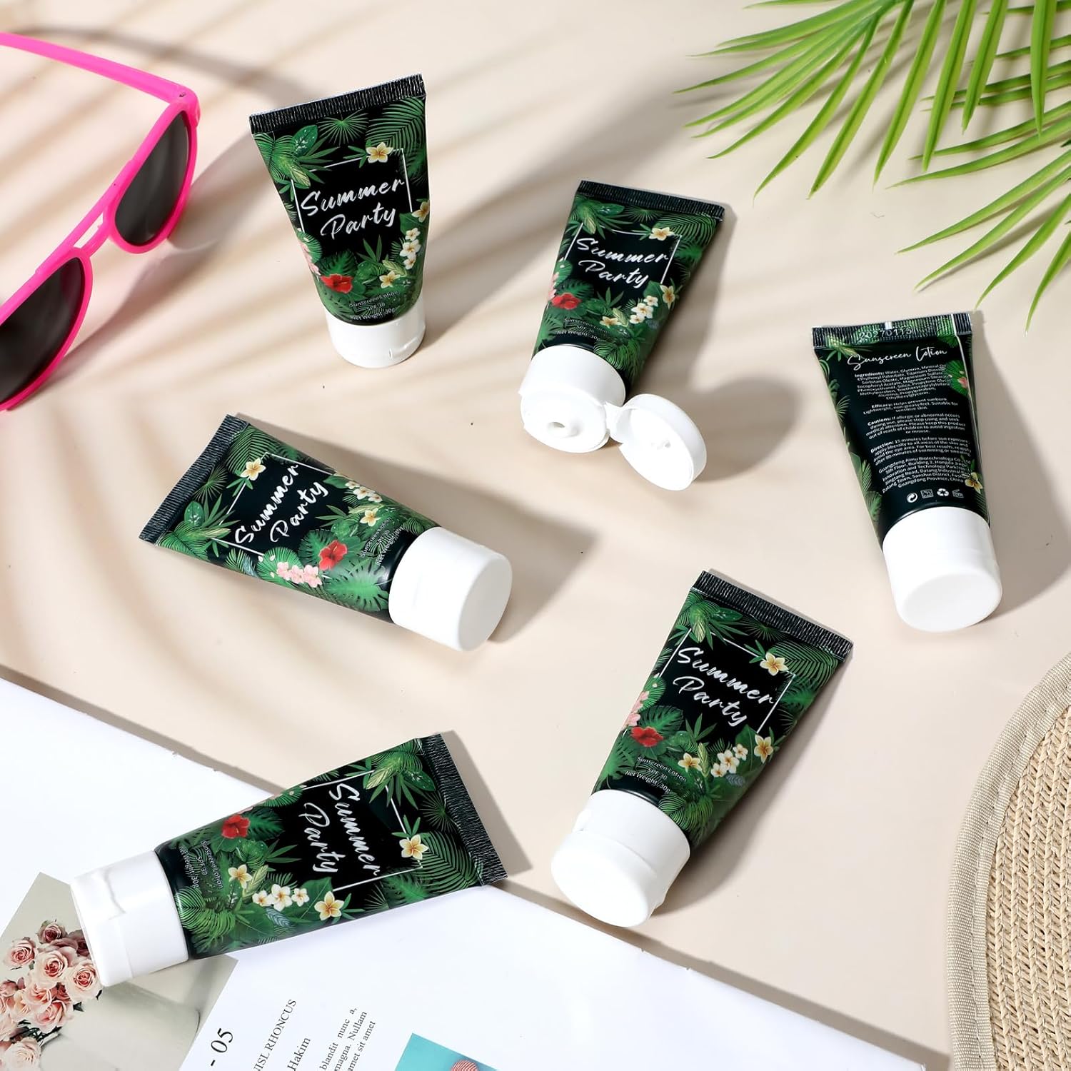 12-Pack SPF 30 Mini Sunscreen Lotion - Travel Size, Water Resistant, Perfect for Wedding Favors & Summer Gifts