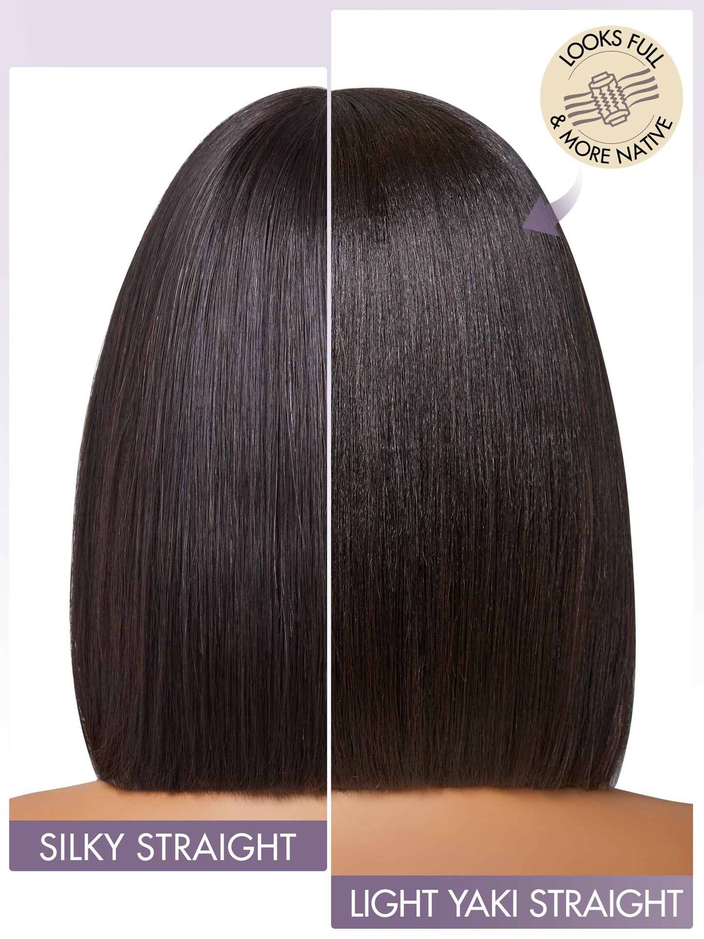 LUVME HAIR 10 Inch Light Yaki Straight Bob Wig with Bangs Human Hair Realistic HD Lace Short Black Bob Wigs, Ready to Go Blunt Cut Bob Wig Glueless 180 Density