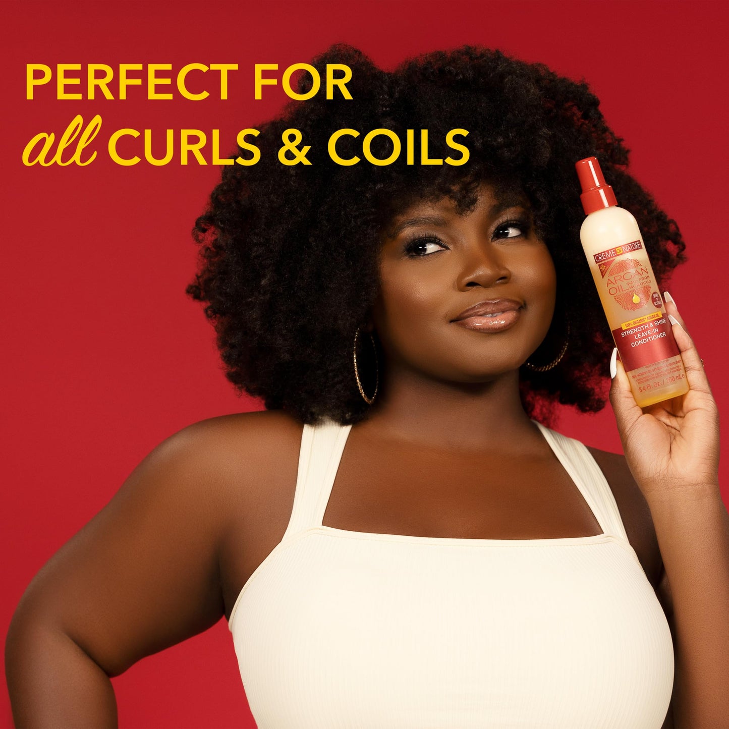 Creme of Nature, Argan Oil Leave In Conditioner, Detangling and Conditioning Formula for Normal Hair 8.45 Fl Oz