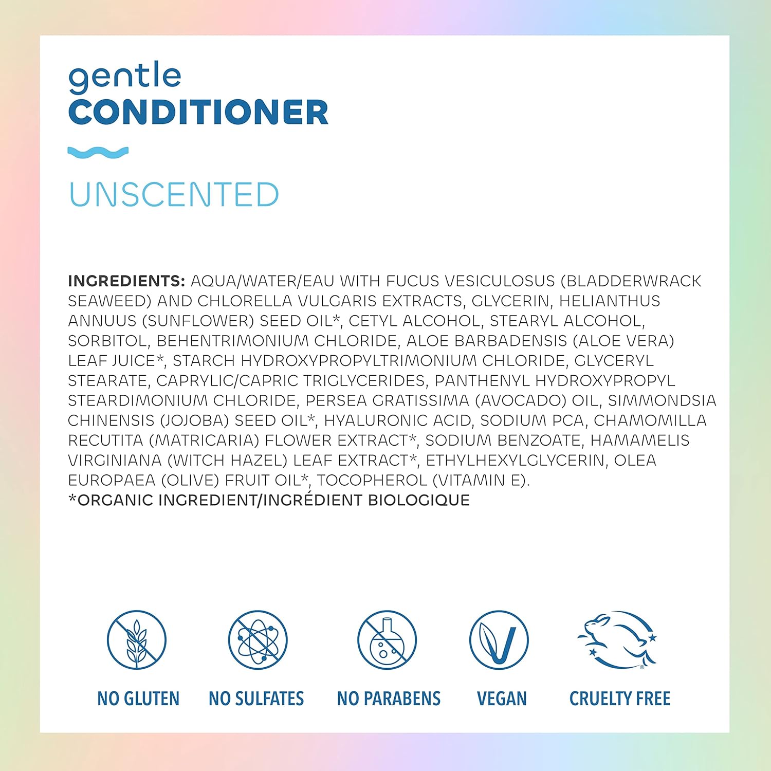 Gentle Shampoo & Conditioner Set - Unscented Hair Care with Hyaluronic Acid & Argan Oil for Sensitive Scalps - 12 oz (Pack of 2)