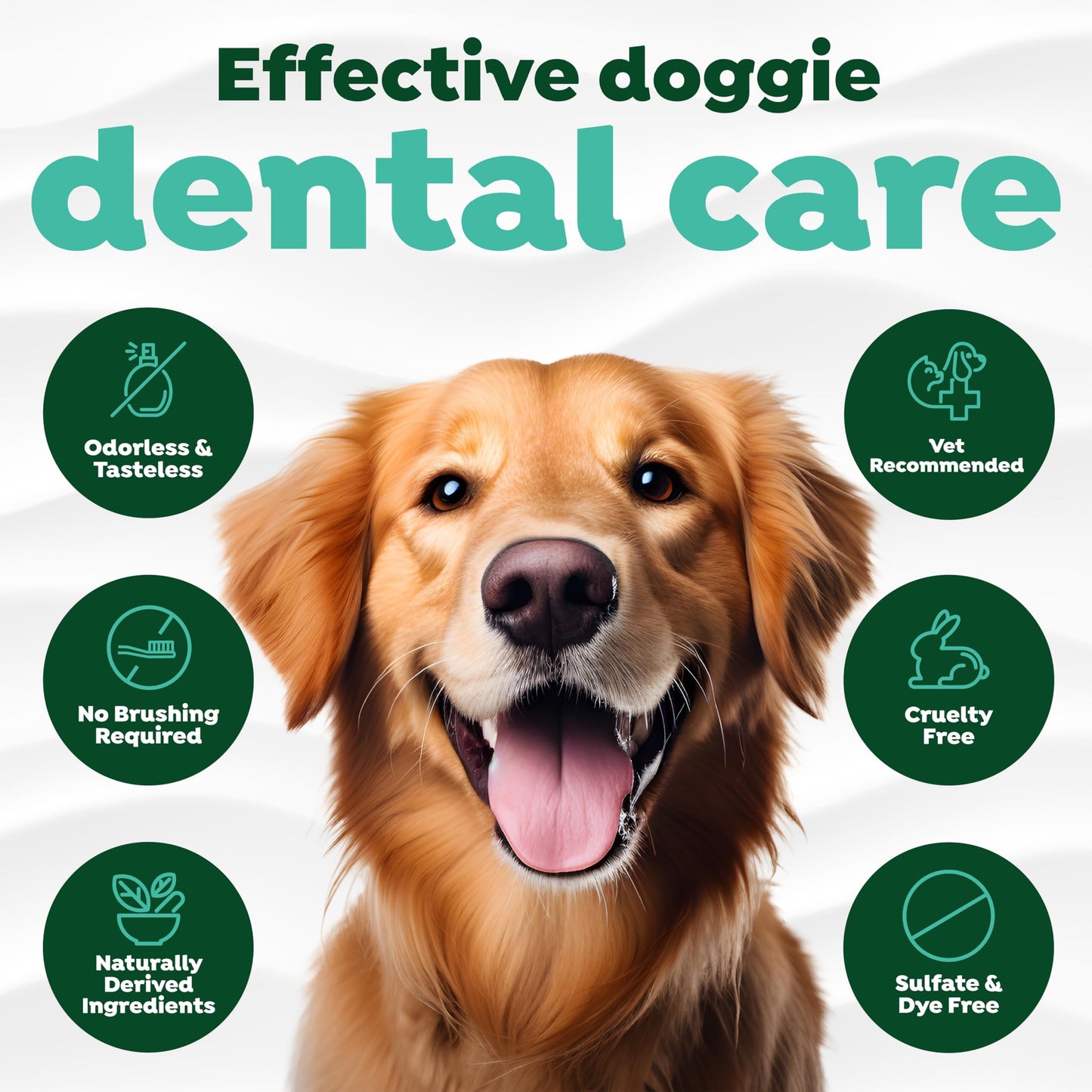 TropiClean Fresh Breath Water Additive Concentrate for Dogs | Breath Freshener and Teeth Cleaning Solution | No Brushing Required | 2.2oz.