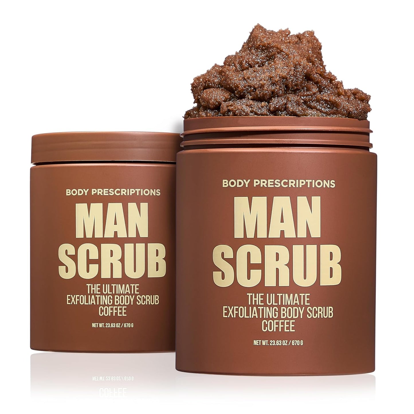 Men’s Charcoal Exfoliating Body Scrub – 21oz Cleansing Wash for All Skin Types