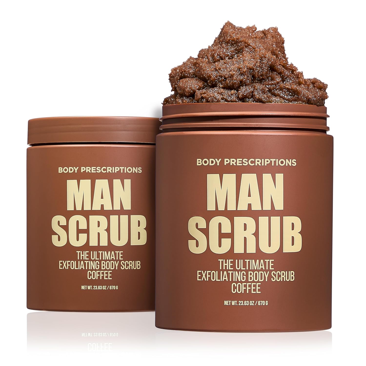 Men’s Charcoal Exfoliating Body Scrub – 21oz Cleansing Wash for All Skin Types
