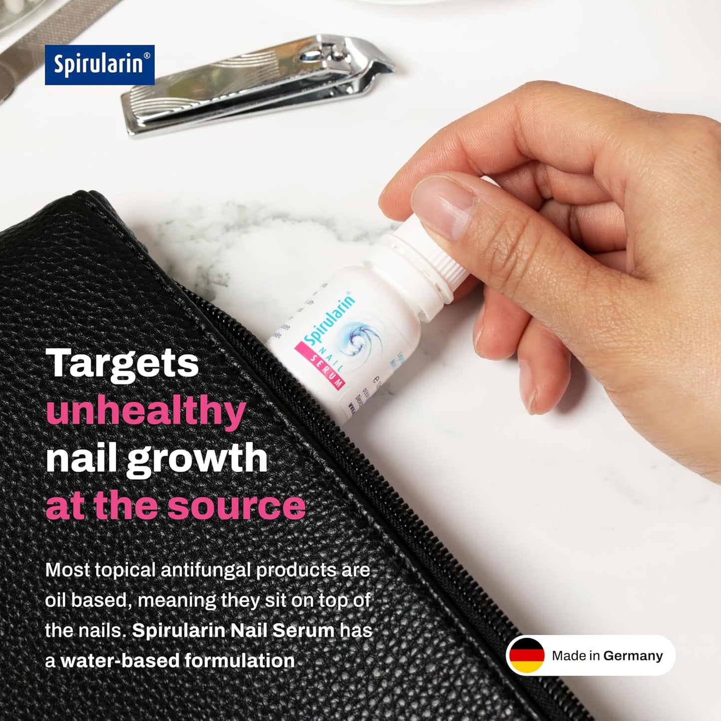 Nail Serum for Discolored Nails - Natural Remedy for Healthy Fingernails & Toenails | 0.34 Fl Oz Made in Germany