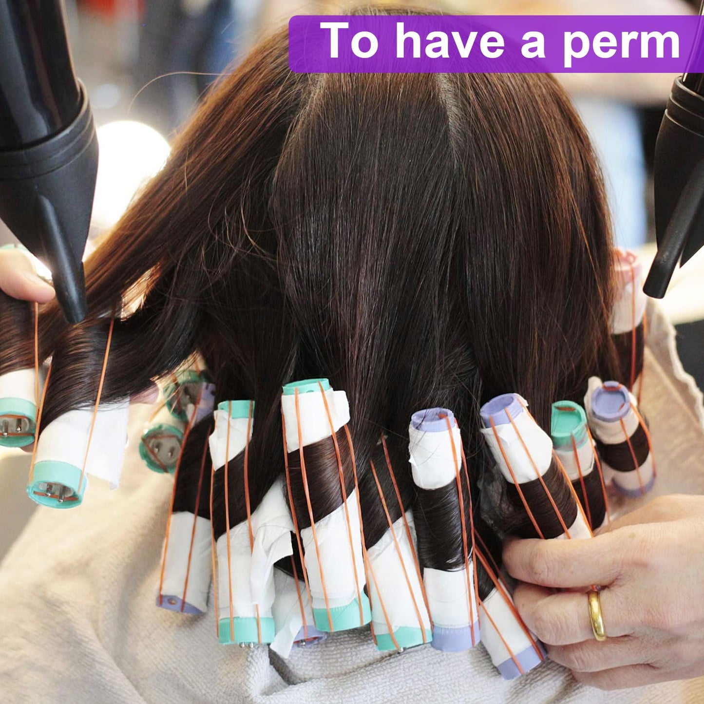 SmallCat 100pcs Perm Papers for Hair, High-Temperature Resistant End Papers for Hair Perm, Disposable Hair Curling Papers for Salon Barber Shop Home Hair Perms- White