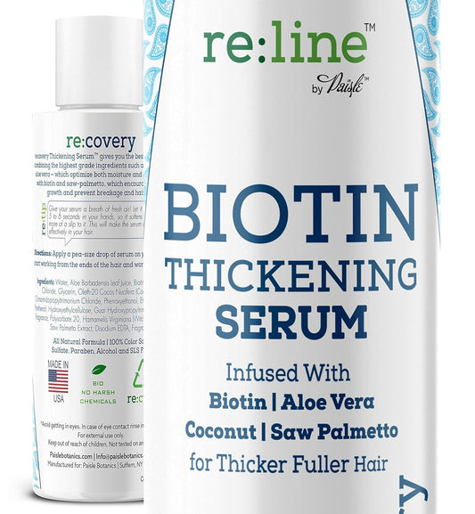 Hair Growth Serum with Biotin - Natural Thickener for Men & Women, 4 oz