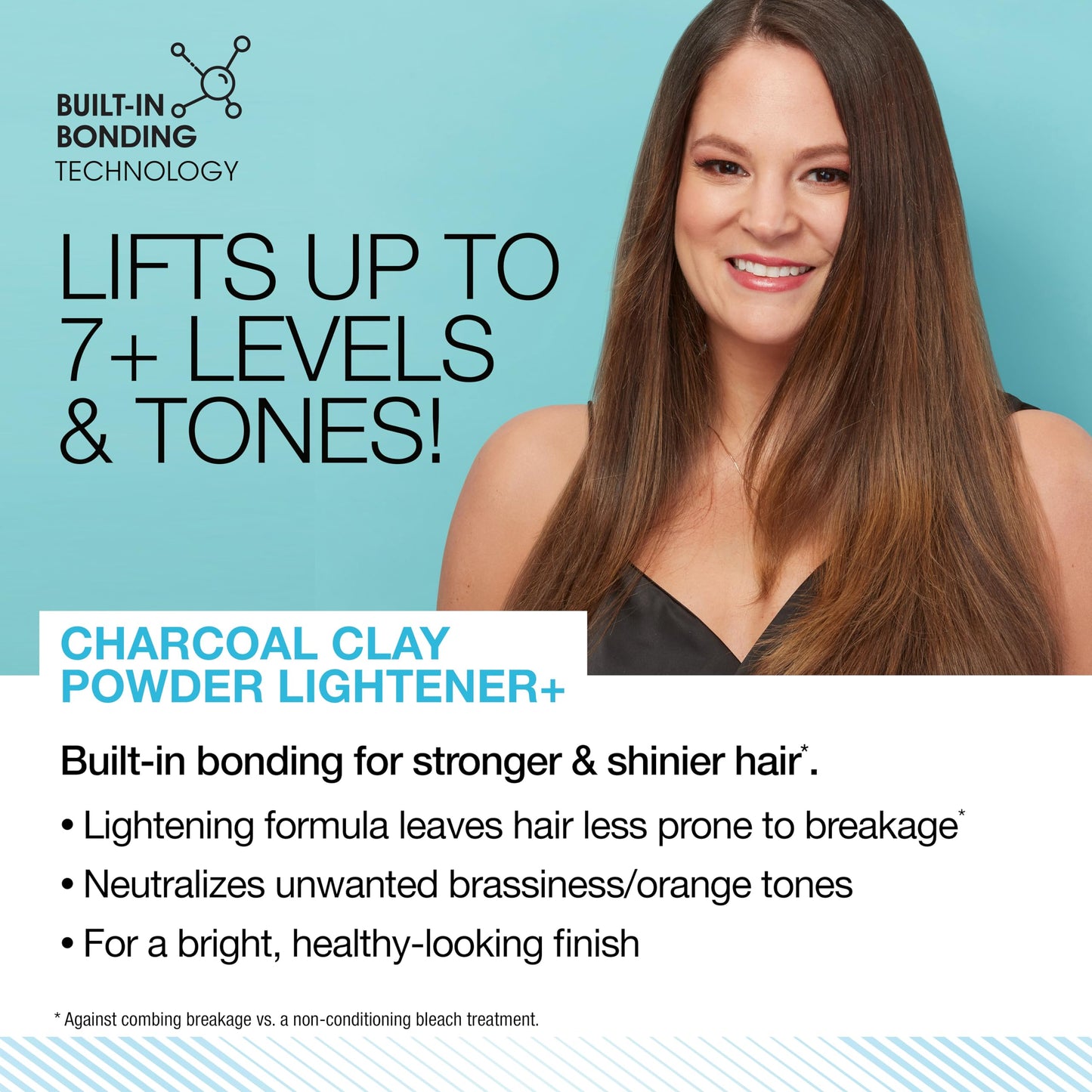 AGE beautiful Charcoal Clay Powder Hair Lightener with Ultra Bond Building | Strengthens, Protects & Nourishes | Lifts up to 7+ Levels | Lightens & Tones in One-Step | 1 Oz