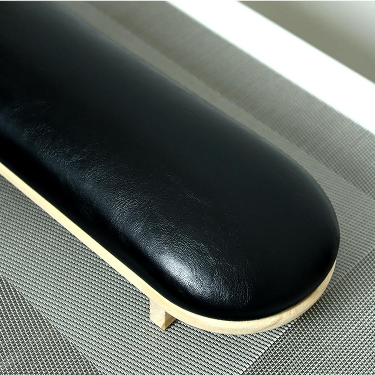 Manicure Hand Rest Pillow - TANG SONG Wooden Nail Stand Cushion for Nail Tables (Cream Yellow)
