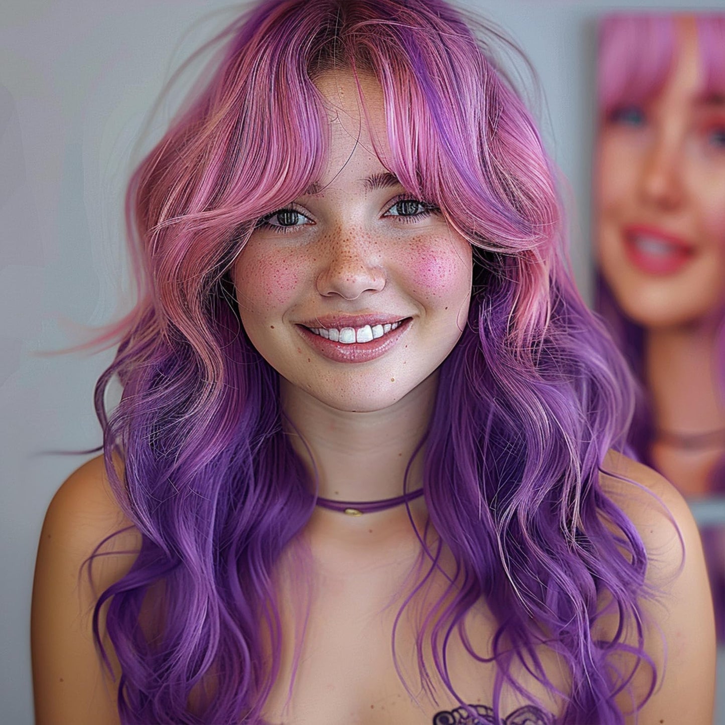 Hair Chalk for Kids Girls, Purple Pink Temporary Hair Color Dye, Washable Hair Chalk Comb - Kids Hair Dye Makeup For Party Halloween Christmas Birthday Cosplay Festivals
