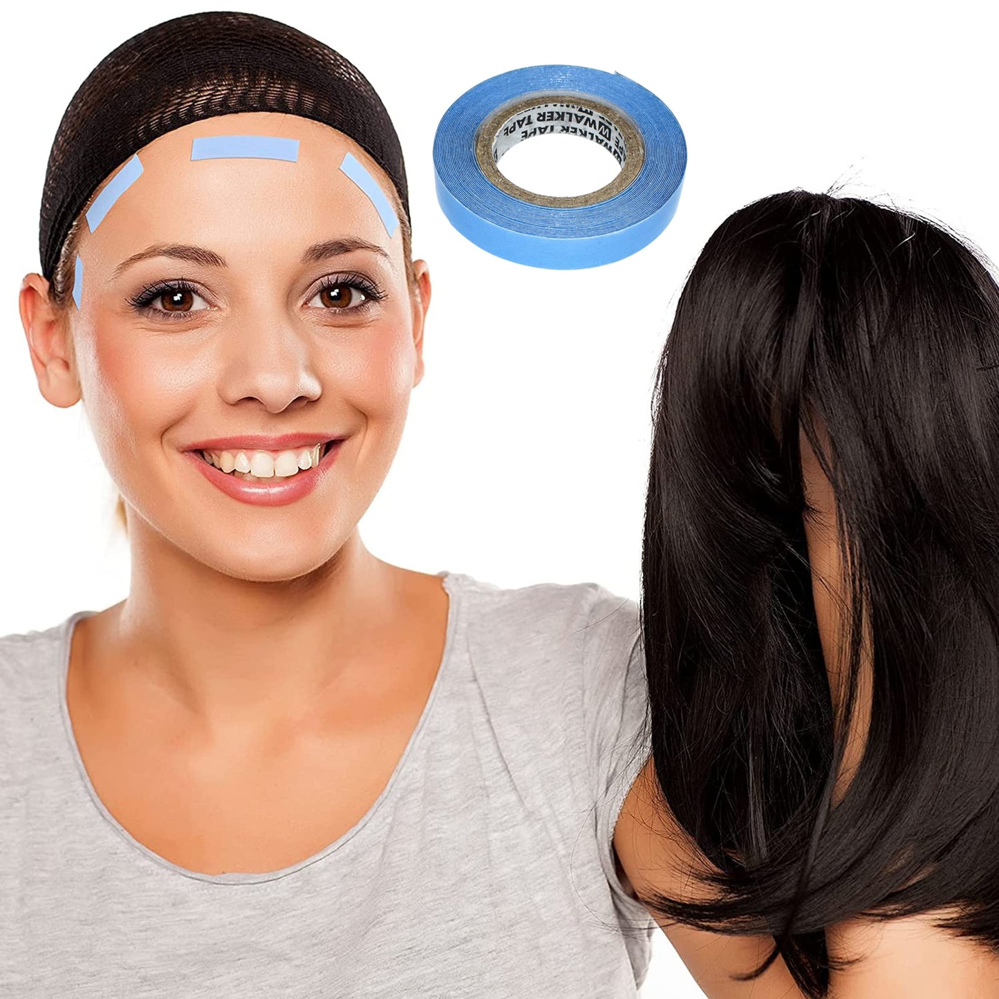 Lace Front Support Wig Tape Double Sided Waterproof Super Hold Adhesive for Wig Hair Extension Hair Pieces Lace Wigs Men's Toupee Beards Made in the USA Safe and Easy to Use (36Yard-1.0cm wide)