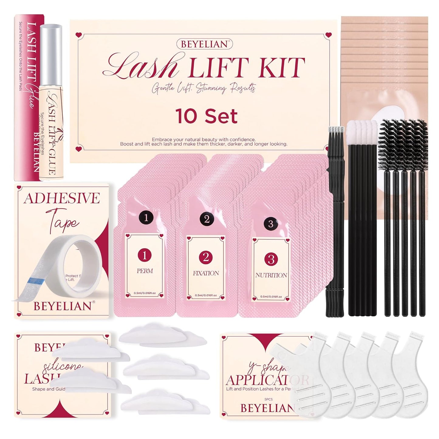 Lash Lift Kit by BEYELIAN - Professional Eyelash Perming & Curling for Salon & DIY Use