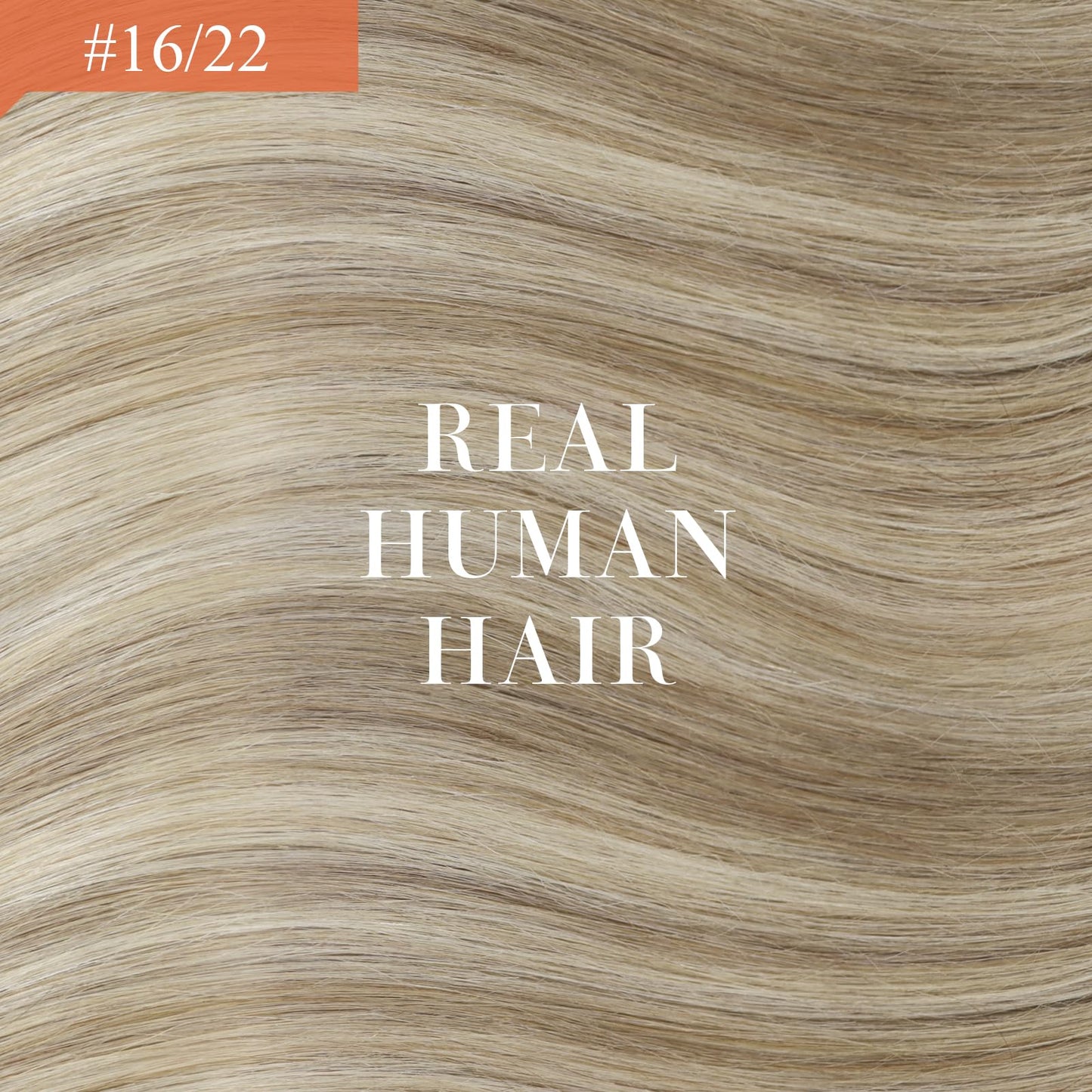 Sunny Wire Hair Extensions Real Human Hair Fish Line Human Hair Extensions Invisible Wire Extensions Golden Blonde with Medium Blonde Highlights #16/22 18 Inch