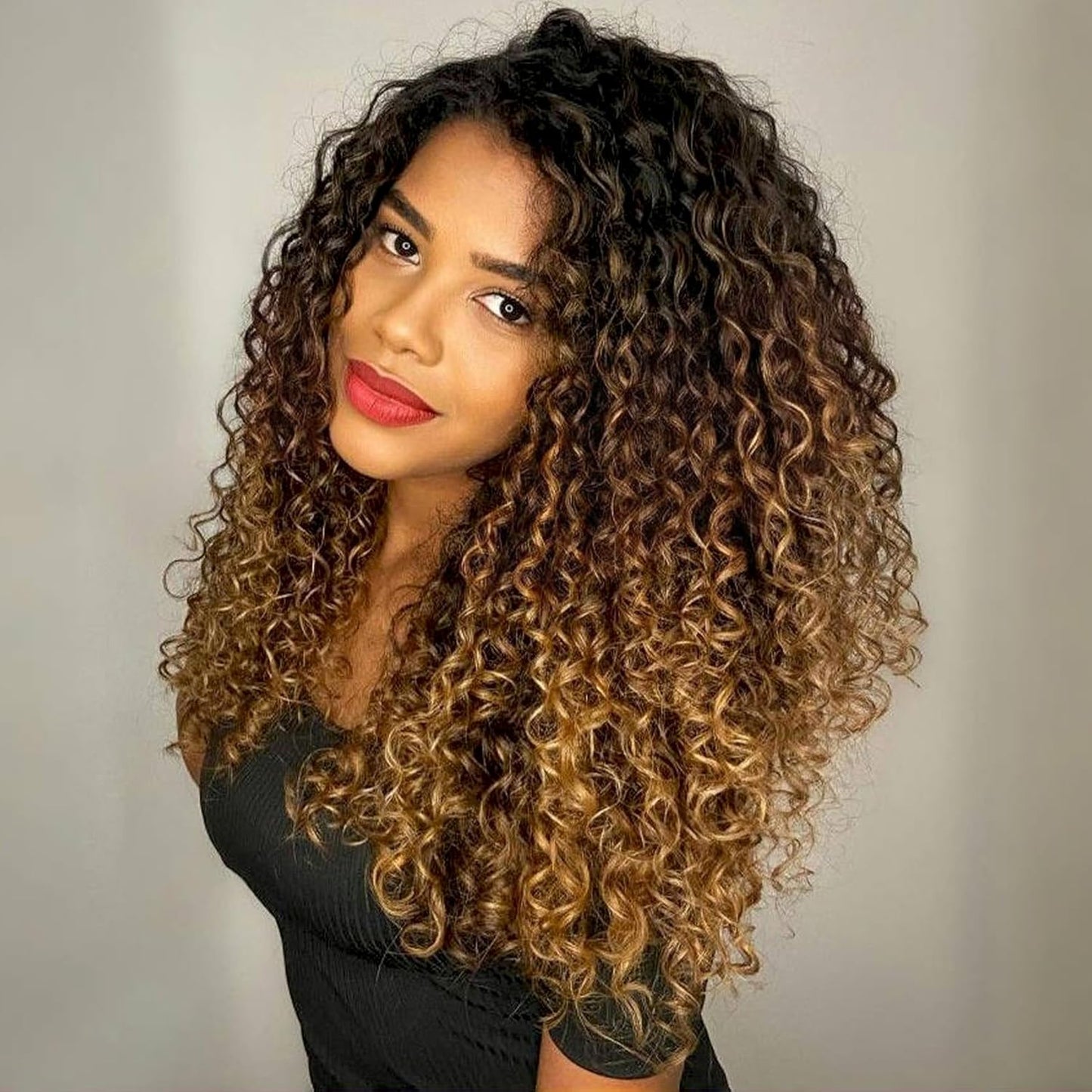 GoGo Curl Crochet Hair 10 Inch - 8 Packs Ombre Brown Water Wave Extensions for Black Women