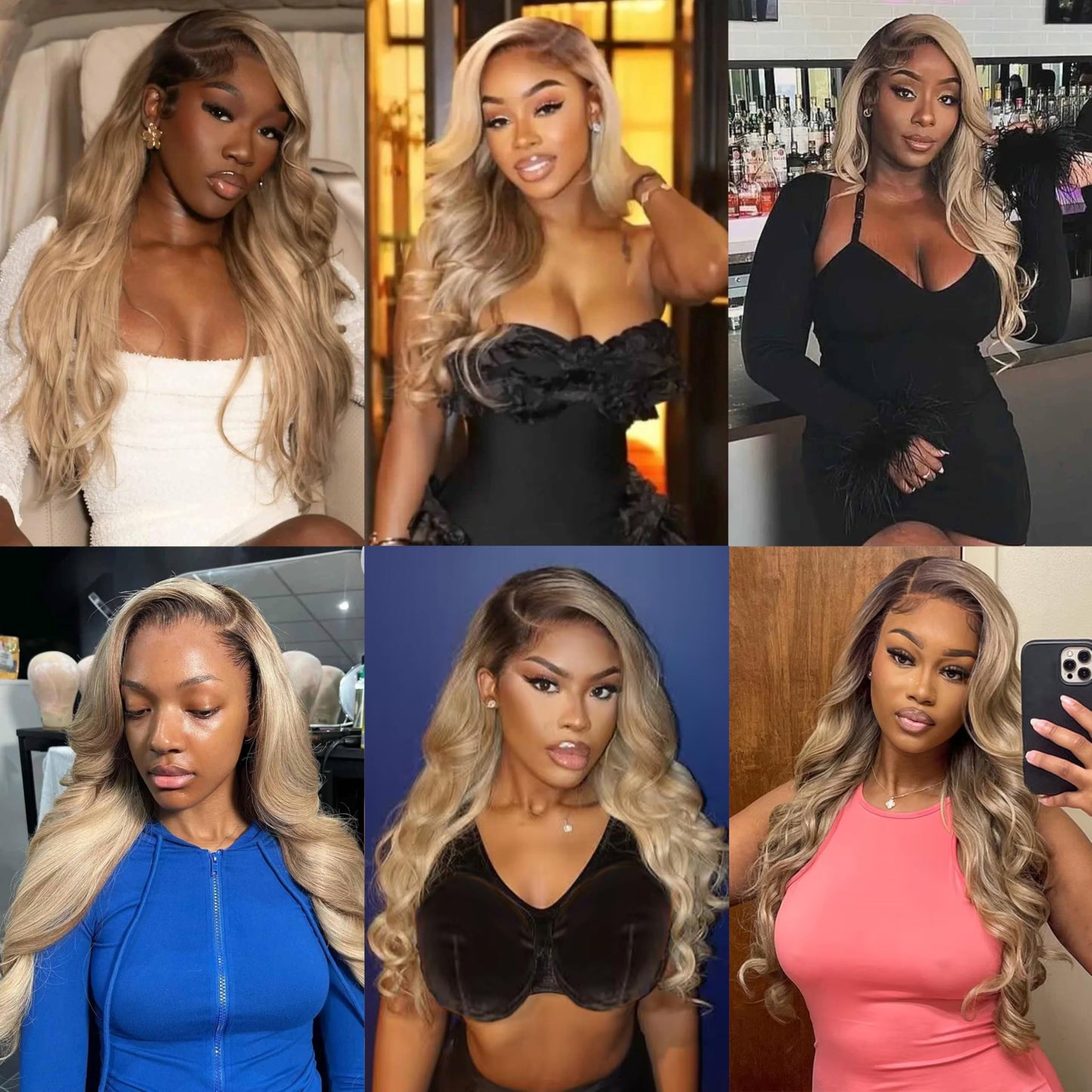 CIYOO Ombre Brown Roots Ash Blonde Wigs Human Hair 200% Density 13x6 Body Wave Hd Thin Lace Front Wig for Women Glueless Ombre Blonde Colored Lace Front Wigs 26 Inch