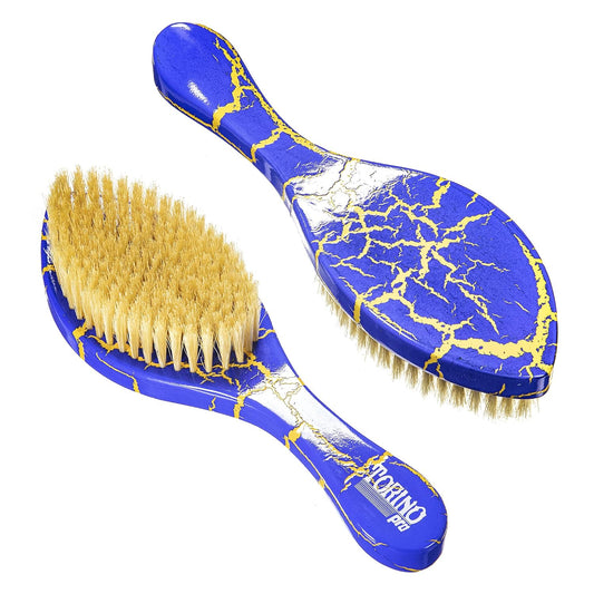 Soft Boar Bristle Curved 360 Wave Brush #131 - Ideal for Laying Down Luxury Waves