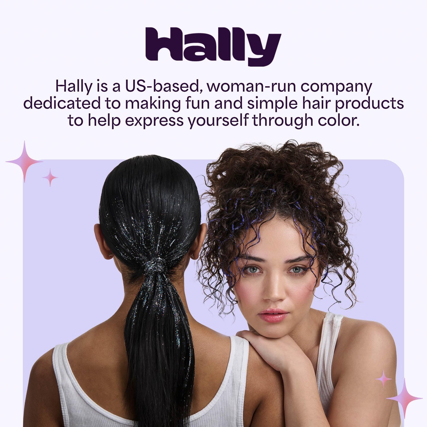 Hally Lady H Hair & Body Perfume - Alcohol Free, Non Toxic Cherry, Vanilla & Jasmine Fragrance - Long Lasting Fragrance Mist - Shine-Enhancing & Hydrating Spray in Elegant Glass Bottle – 50ml