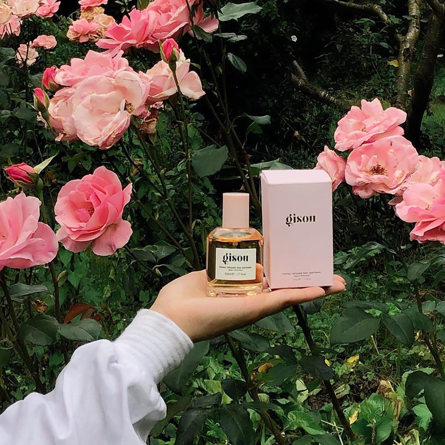 Gisou Honey Infused Hair Perfume Pocket Size, A Travel-Friendly Fragrance with Sweet Notes of Honey Blended into Spring Florals (1.7 fl oz)